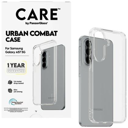 Etui CARE by PanzerGlass Flagship Urban Combat do Samsung Galaxy A57 5G przezroczysty