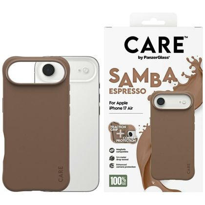 Etui CARE by PanzerGlass Fashionable Samba MagSafe do iPhone Air espresso