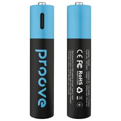 Proove Akumulatorki AAA 740mWh 2szt czarny/black