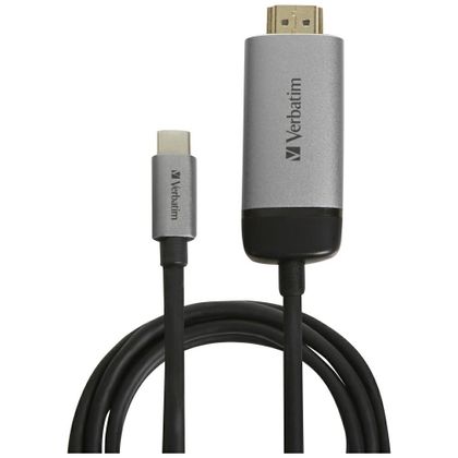 Verbatim Adapter USB-C - HDMI 4K 1.5m aluminiowy/aluminum 49144