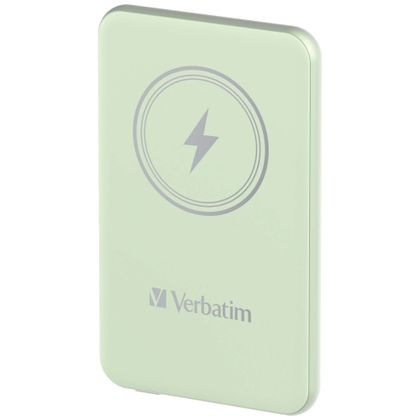 Verbatim Powerbank indukcyjny `n` Go 15W5000mAh Wireless Magnetic zielony/green 32241
