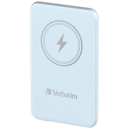 Verbatim Powerbank indukcyjny `n` Go 15W5000mAh Wireless Magnetic niebieski/blue 32242