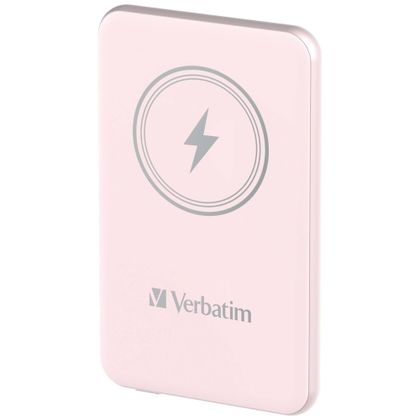Verbatim Powerbank indukcyjny `n` Go 15W5000mAh Wireless Magnetic różowy/pink 32243