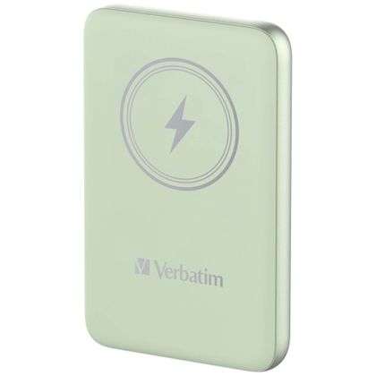 Verbatim Powerbank indukcyjny `n` Go 15W10000mAh Wireless Magnetic zielony/green 32246