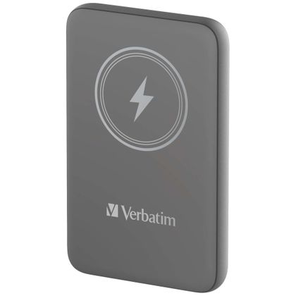 Verbatim Powerbank indukcyjny `n` Go 15W10000mAh Wireless Magnetic szary/grey 32249