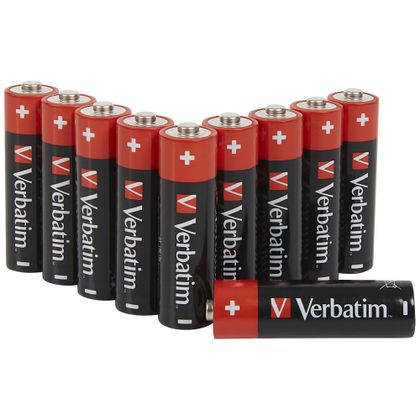 Verbatim Bateria alkaliczna AA LR6 10szt czarny 49875