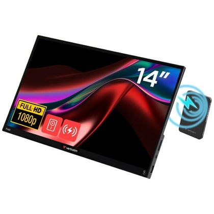 Monitor przenośny dotykowy Verbatim LIGHT 14" FHD z powerbankiem 5000mAh czarny 32088