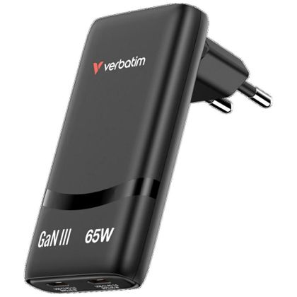 Ładowarka sieciowa Verbatim Fold n Go GaN 65W czarny 32354