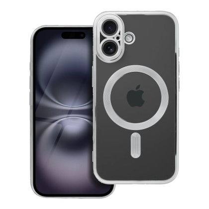 Etui na iPhone 16 Electro Mag Cover zgodne z MagSafe srebrne