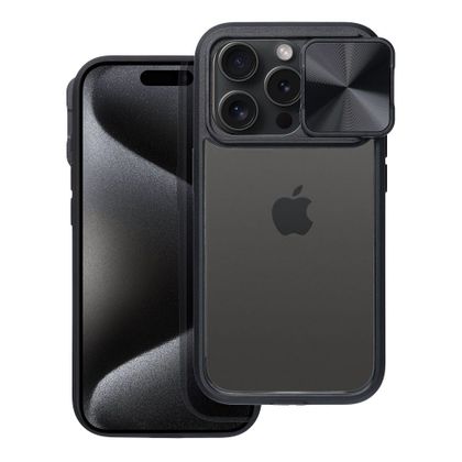 Etui na iPhone 15 PLUS Slider czarne