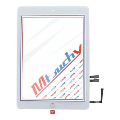 MUSTTBY Ekran dotykowy + taśma klejąca + Home do iPAD 6 (biały)