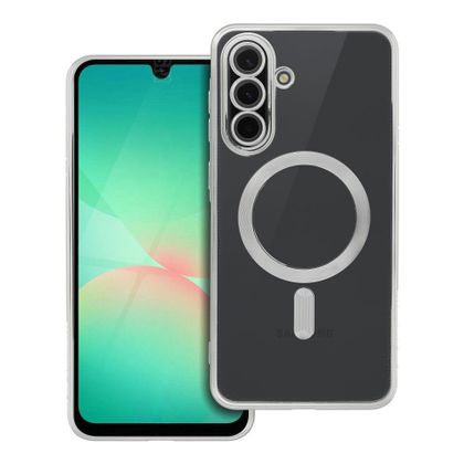 Etui na Samsung A56 Electro Mag Cover zgodne z MagSafe srebrne
