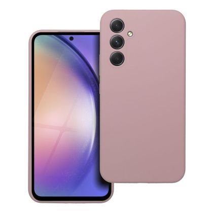 Etui na Samsung A54 5G Silicone 2mm (camera protection) pudrowy róż