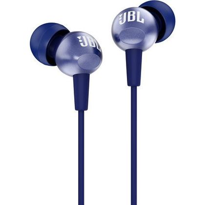 Słuchawki przewodowe douszne Jack 3,5 mm JBL C200Si niebieskie