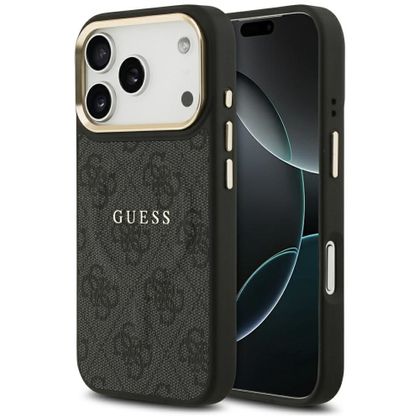 GUESS futerał do IPHONE 17 Pro kompatybilny z MagSafe GUHMP17LP4MSEGCK (PU 4G W/ Classic) czarny