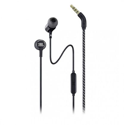 Słuchawki przewodowe douszne Jack 3,5 mm z mikrofonem JBL T50HI 360 czarne