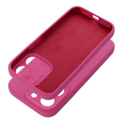 Etui na iPhone 16 Silicone 2mm (camera protection) różowe