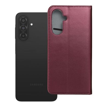 Etui z klapką na Samsung A26 Smart Magneto burgundowe