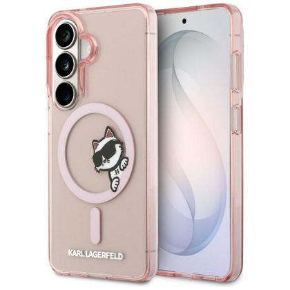 KARL LAGERFELD futerał do SAMSUNG S26 KLHMS26S6HCPSCP (Magnetic IML Peekaboo Choupette) różowy