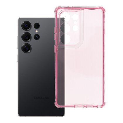 Etui na Samsung S25 ULTRA Matrix Clear pudrowy róż