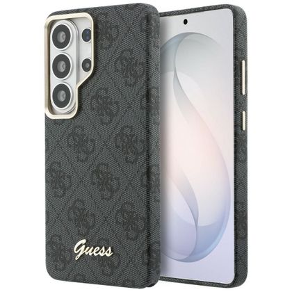 GUESS futerał do SAMSUNG S26 Ultra GUHMS26L5P4FWMSK (4G Script MagSafe) czarny
