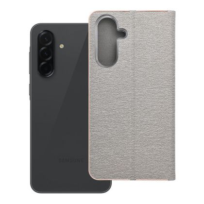 Etui z klapką na Samsung A36 5G Luna Book Gold srebrne