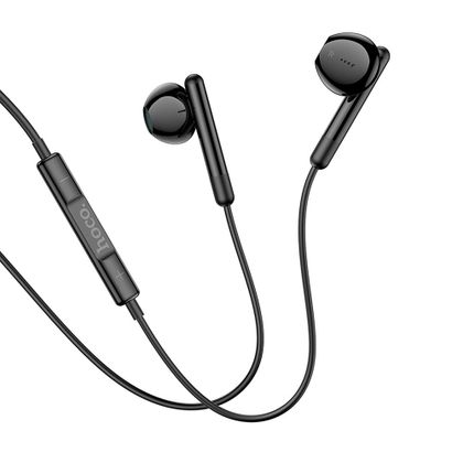 Słuchawki przewodowe douszne USB C Hoco M93 czarne