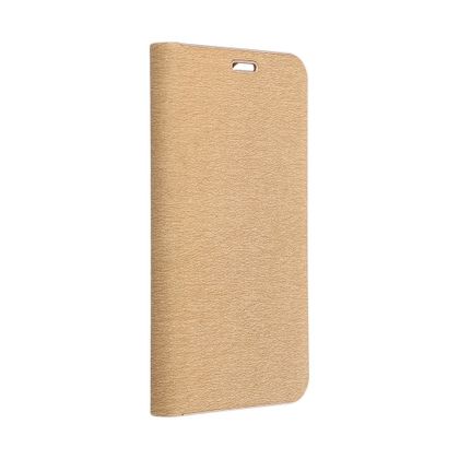 Etui z klapką na Samsung A50 Luna Book Gold złote