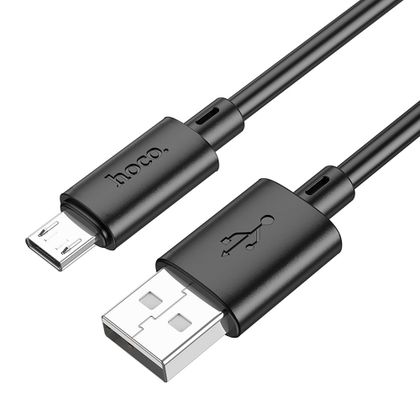 Kabel USB A do Micro USB Hoco 2,4A 1 m X88 czarny