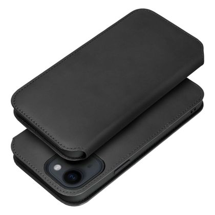 Etui z klapką na Samsung A15 5G Dual Pocket Book czarne