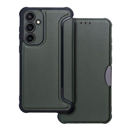 Etui z klapką na Samsung S23 FE Razor Book ciemnozielone