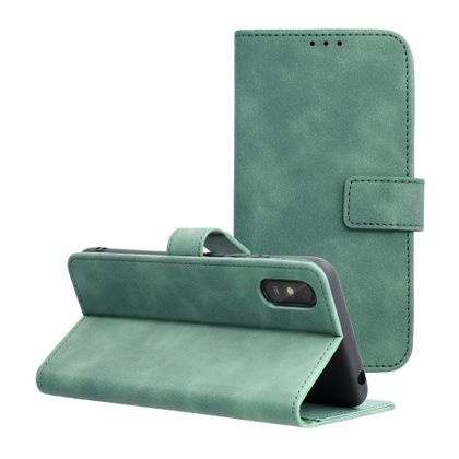 Etui z klapką na Xiaomi Redmi 9AT / Redmi 9A Tender Book zielone
