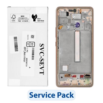 ServicePack Wyświetlacz LCD SAMSUNG A53 5G A536B GH82-28024D Gold