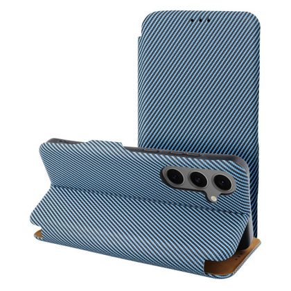 Etui z klapką na Samsung S25 PLUS Folio Side Magnet niebieskie