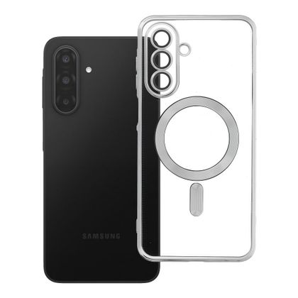 Etui na Samsung A17 / A18 Electro Mag Cover zgodne z MagSafe srebrne