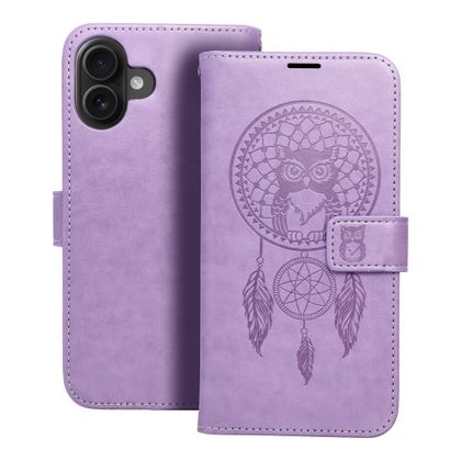 Etui z klapką na iPhone 16 PLUS Mezzo Book łapacz snów fioletowe