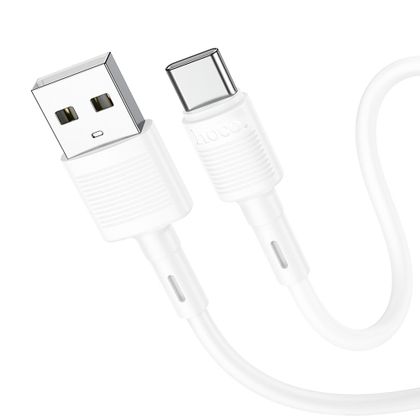 Kabel USB A do USB C Hoco 3A 1 m X83 biały