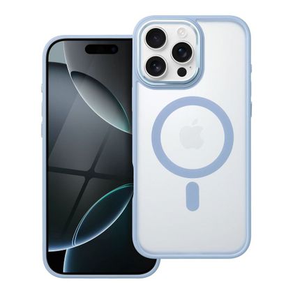 Etui na iPhone 16 PRO MAX Matte Mag Cover zgodne z MagSafe niebieskie