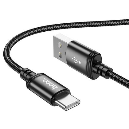 Kabel USB A do USB C Hoco 3A 1 m X89 czarny