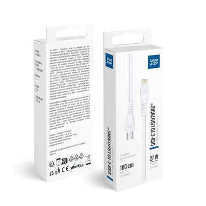 Kabel USB-C do Lightning Blue Star 3A 27W 1 m PJ-DQ2-C biały