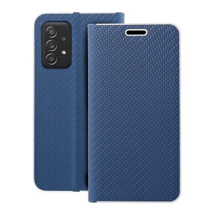 Etui z klapką na Samsung A52 5G / A52 LTE ( 4G ) / A52s 5G Luna Book Carbon niebieskie