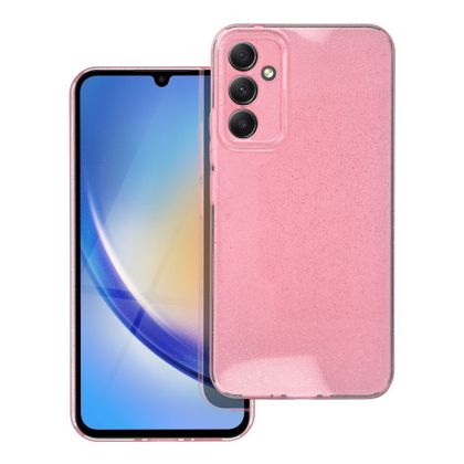 Etui na Samsung A34 5G Clear Case 2 mm Blink różowe