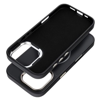 Etui na iPhone 17 Pro Max / 18 Pro Max (low camera edge) Frame Mag Cover zgodne z MagSafe czarne
