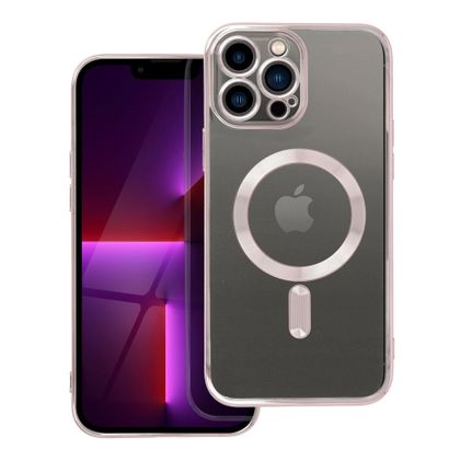 Etui na iPhone 13 PRO MAX Electro Mag Cover zgodne z MagSafe złoto różowe