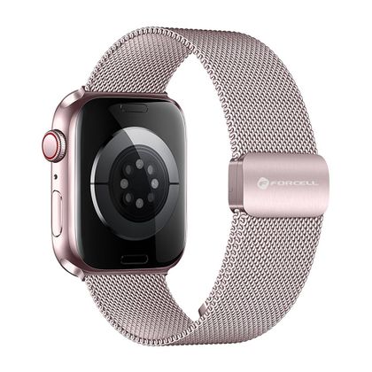 Pasek do Apple Watch Forcell F-Design FA14 magnetyczny stal 38 / 40 / 41 mm różowy