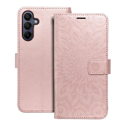Etui z klapką na Samsung A15 4G / A15 5G Mezzo Book mandala złoto-różowe