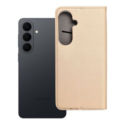 Etui z klapką na Samsung S26 PLUS Smart Case Book złote