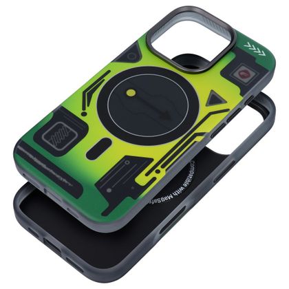 Etui na iPhone 16 PRO Forcell F-Protect Levels Dual Layer 4D technology zgodne z MagSafe Military Drop-Test cyber green