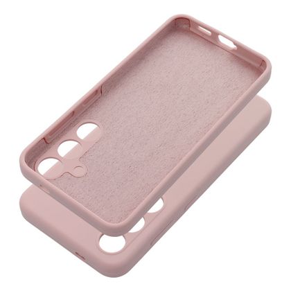 Etui na Samsung A06 4G Silicone 2mm (camera protection) pudrowy róż