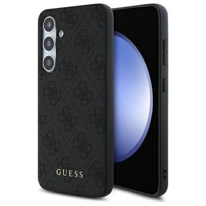 GUESS futerał do SAMSUNG S24 FE GUHCS24FEG4GFGR (HC PU 4G Metal Logo) szary